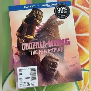 $10 SALE Godzilla King Kong Blu-Ray (No digital code) Family Movie Date Night